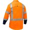 Bisley ANSI Type R Class 3 Long Sleeve Work Shirt with Navy Bottom 313M6491H-ON/3X - alternate 3