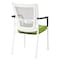 Office Star Products 8810W ProGrid Mesh Back Visitors Chair, White / Green 8810W-6 - alternate 4