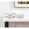 Homeroots Set of Two Clear And Gold Glass Decorative Keepsake Boxes, 2PK 634507 - alternate 3