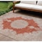 Homeroots 9' X 12' Rust And Beige Oriental Washable Indoor Outdoor Area Rug 597750 - alternate 1