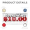 Signmission Everything 10 Dollars, 18 Inch x 48 Inch, Vinyl Banner B-30566 - alternate 5