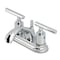 Kingston Brass Double-Handle 4" Centerset Bathroom Faucet with Pop-Up Drain, Polished Chrome FB2601CML - alternate 1
