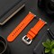 Elegani Rubber Watch Replacement Band Compatible with Apple Watch 44mm, Orange RST-ORG-44mm - alternate 3