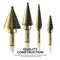 Neiko Step Drill Bit Set and Automatic Center Punch, 5 Piece, 41 SAE Sizes Total, 1/8 in - 1-0.375 in 10169A - alternate 7