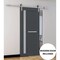 Sartodoors Sturdy Barn Door Frosted Glass 30x80 Solid Core Modern Interior VEREGIO7288BD-S-ANT-30 - alternate 1
