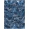 Homeroots 3' X 5' Navy Blue And Sky Blue Abstract Washable Indoor Outdoor Area Rug 587122 - alternate 7