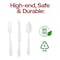 Smarty Had A Party White Baroque Disposable Plastic Cutlery Set - 480 Spoons, 480 Forks and 480 Knives, 1440PK 8330-WH-CS-CASE - alternate 6
