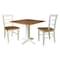 Whitewood Industries Rectangular Drop Leaf Dining Tables, 36 in W, 30 in L, 36 in H K79-36SDP-C2-2 - alternate 1