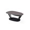 Homeroots 36" Gray And Black Faux Marble And Metal Oval Coffee Table 554269 - alternate 1