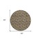 Homeroots 8' Brown And Ivory Round Floral Washable Indoor Outdoor Area Rug 581890 - alternate 8