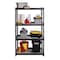 Iron Horse 2300 Riveted Steel Wire Deck Shelving 4-Shelf Unit, 18" D x 36" W x 60" H, Black 22129 - alternate 12