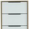 Homeroots 18" Brown And White Five Drawer Chest 477817 - alternate 5