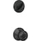 Schlage Matte Black Single Cylinder Deadbolt & Plymouth Keyed Entry Knob FB50NGPLY622 - alternate 4