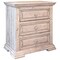Homeroots 32" White Solid Wood Three Drawer Nightstand 527050 - alternate 1