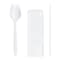 Smarty Had A Party MW Cutlery Kit - Spork, Napkin and Milk Straw, 3000PK 814-CASE - alternate 1