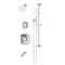 Symmons Oak HydroMersion Double Handle Tub and Shower Trim Kit with Hand Spray (Valve Not Included) 569615TRM - alternate 1
