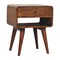 Homeroots 22" Brown Solid Wood One Drawer Nightstand 651606 - alternate 15