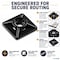 Kable Kontrol Adhesive Cable Tie Mounts, 3/4" Sq, UV Black Nylon, PK100 CT284 - alternate 4