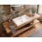 Whitehaus Collection 24 in Rectangular Semi-Recessed Basin with Center Drain Location B-AGS60 - alternate 7