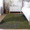 Homeroots 9' X 12' Olive Green And Black Geometric Washable Indoor Outdoor Area Rug 597647 - alternate 5