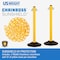 Us Weight ChainBoss Outdoor/Indoor Stanchion with 10 ft of Yellow Plastic Chain - Fillable Base, 6PK U2204YCPK6 - alternate 3