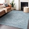 Homeroots 10' X 14' Sky Blue And Ivory Oriental Washable Indoor Outdoor Area Rug 603826 - alternate 8