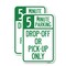 Signmission Off or Pick-Up Only Choose Your Limit Minute Parking, 18'' X 24'', Heavy Gauge Aluminum, 2PK A-1824-2PACK-23528 - alternate 1