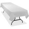 Tablemate Heavy-duty Plastic Table Covers, 108in Length x 54in Width, Plastic, White, 6PK 549WH - alternate 2