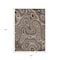 Homeroots 5' X 8' Beige And Charcoal Geometric Washable Indoor Outdoor Area Rug 631366 - alternate 8