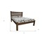 Homeroots Brown Solid Wood Full Bed Frame 546746 - alternate 7