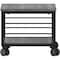 Lorell Underdesk Mobile Machine Stand, 150lb Capacity, 13.2" x 18.7" x 15.7", Charcoal LLR60262 - alternate 2