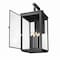 Z-Lite Hartwell 6-Light Outdoor Wall Light, 15 in W x 36 H, Sand Black 5019XXL-BK - alternate 7