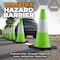 Xpose Safety Traffic Safety Cone, 18 in, Premium PVC, 6 in Reflective Collar, Lime Green, Half Pallet (450) LTC18-6-HP450-X - alternate 5