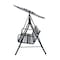 Sunjoy Outdoor Porch Swing, 2 Seat Patio Metal Porch Swing Seats with Adjustable Canopy, Removable Cushion A215012601 - alternate 3