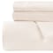Homeroots Ivory Twin Cotton Blend 0 Thread Count Washable Duvet Cover Set 528434 - alternate 8