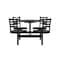 Palmer Hamilton Cafeteria Stool Table, 64 in Dia, Walnut PH-4S36RD-MWTFBB - alternate 10