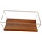 Homeroots 28in Wood Brown Glass Standard Display Stand 364371 - alternate 3