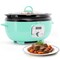 Megachef 3.7 Quart Oval Electric Slow Cooker in Turquoise MCSC-OV350T - alternate 1