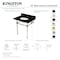 Kingston Brass 30" Black Granite Console Sink with Acrylic Legs, 8-Inch, 3-Hole, Black Granite/Polished Chrome KVPK3030KA1 - alternate 2