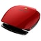 George Foreman 5 Serving Nonstick Grill and Panini in Red with Drip Pan GR2080R - alternate 1
