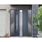 Vdomdoors Steel Door Deux 1717 Gray Graphite Stainless Inserts Single Modern Painted-W68xH80-Right-hand Outsw DEUX1717EXD-GRE-W16+36+16xH80-RH-O - alternate 7