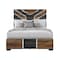 Global Furniture Usa Modern Optimus Brown/Black Queen Bed OPTIMUS-BRWN/BLK-QB - alternate 1