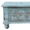 Homeroots 54" Aqua Carved And Distressed Solid Wood Lift Top Coffee Table 522820 - alternate 7