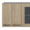 Homeroots 24in Gray and Natural Wood Wall Mounted Kitchen Cabinet With Three Doors 491987 - alternate 6