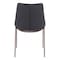 Homeroots Set of Two Black and Brown Upholstered Faux Leather Dining Side Chairs 555850 - alternate 7