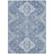 Homeroots 9' X 12' Navy Blue And Denim Blue Medallion Washable Indoor Outdoor Area Rug 589036 - alternate 6