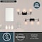 Vaxcel Laurelhurst 3-Light Vanity Light, Matte Black, White Marble Glass, 22-In. Wide W0577 - alternate 7