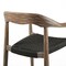 Homeroots Set of Two 22" Black and Natural Wood Solid Wood Outdoor Dining Chair, 2PK 490256 - alternate 5