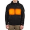 Milwaukee Tool Men's Heated Hoodie, Up to 8 hours Time, Zipper Closure, Black, Size 2XL M200B-202X - alternate 1
