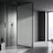 Fab Glass And Mirror Velvon Framed Divider, 34in x74in Fixed Panel with 3/8in SGCC Tempered Glass SHVL-34-74MB - alternate 6